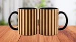 Black and Brown Beige Stripe