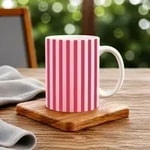 White and Pink Stripe