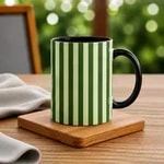 Black-Pistachio and Green Stripe