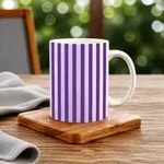 White and Purple Stripe