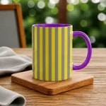 Purple-Yellow and Gray Stripe