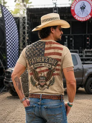 Fathers Day Hero Dad T-Shirt