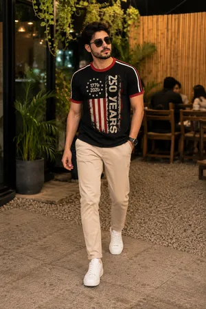 250 Years USA Flag Patriotic Graphic T-Shirt