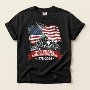 America 250 Years Semiquincentennial Patriotic T Shirt