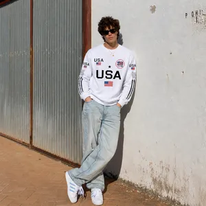 USA 250th Anniversary Patriotic Graphic Sweatshirt