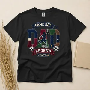 Legendary Soccer Dad Patchwork Graphic T-Shirt