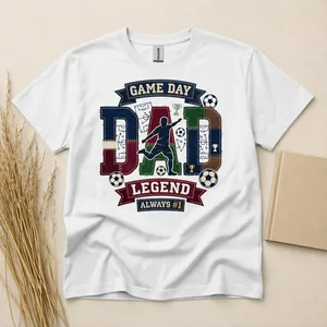 Legendary Soccer Dad Patchwork Graphic T-Shirt