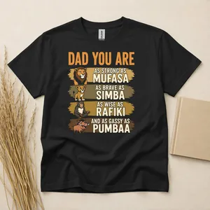 Dad Hero Strength Wisdom Humor Graphic T-Shirt
