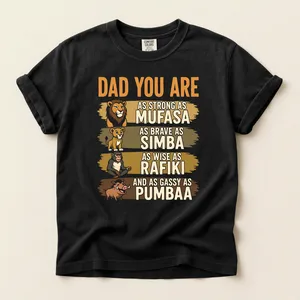 Dad Hero Strength Wisdom Humor Graphic T-Shirt