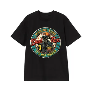 Making Sure Dad Tax It's Not Poison Funny Skeleton Dad Tax Graphic T-Shirt