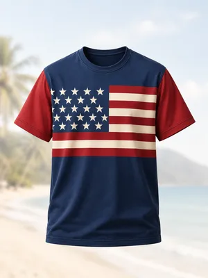 Classic American Flag Patriotic T-Shirt