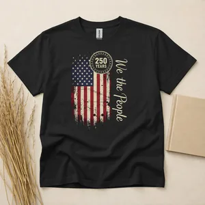 250 Years We The People American Flag Patriotic 250th Anniversary T-Shirt