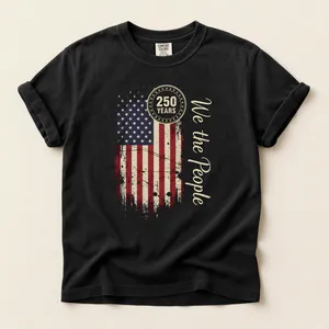 250 Years We The People American Flag Patriotic 250th Anniversary T-Shirt