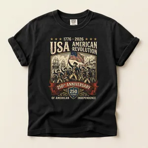 USA American Revolution 250th Anniversary Patriotic T-Shirt