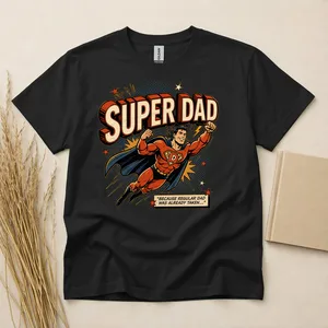 Superhero Dad Fathers Day Graphic T-Shirt