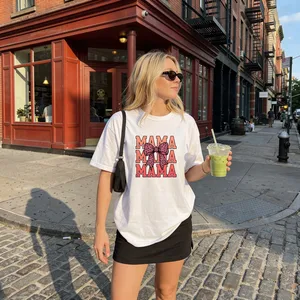 Mama Leopard Bow T-Shirt