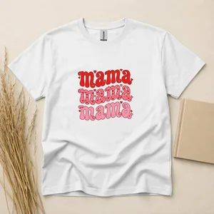 Mama Mama Mama Heart Retro T-Shirt