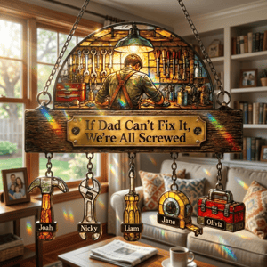 Custom Fix-It Dad Tools Window Suncatcher