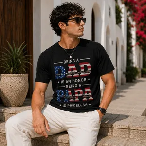 Being A Dad Is An Honor Being A Papa Is Priceless Custom Name T-Shirt