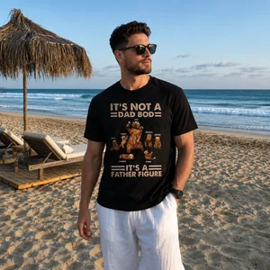 Personalized It's Not A Dad Bod It's A Father Figure Shirt, Custom Kids Names Bear Family T-Shirt, Father's Day Gift
