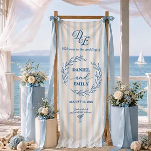 Personalized Wedding Welcome Banner Custom Couple Names