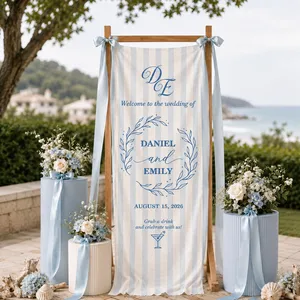 Personalized Wedding Welcome Banner Custom Couple Names