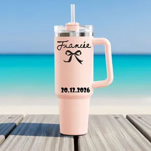 Personalized Fiancé Fiancée Tumbler Engagement Gift