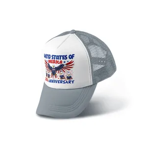 United States of America 250th Anniversary Trucker Hat – Patriotic Eagle USA Cap, America 1776–2026 Celebration Gift, Independence Day Hat