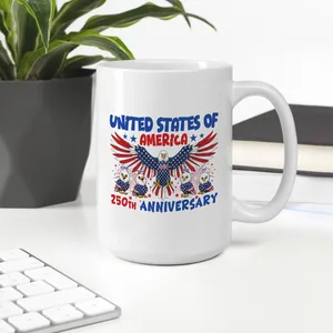 United States of America 250th Anniversary Mug | Patriotic Eagle Coffee Mug | USA 1776-2026 Celebration Cup | Fourth of July Gift | American Pride Mug