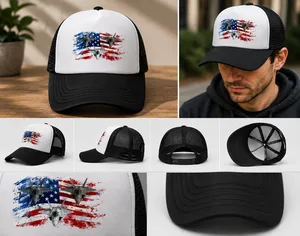 America's 250th Anniversary Trucker Hat 1776-2026 | Patriotic USA Cap with Fighter Jets | Independence Day 2026 Snapback Hat | American Flag Mesh Cap