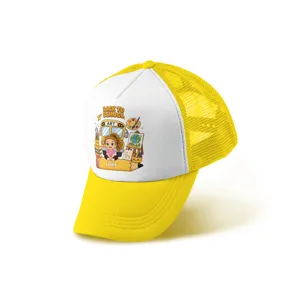 Personalized Back to School Kids Trucker Cap | Custom Name Mesh Baseball Hat | Adjustable Snapback