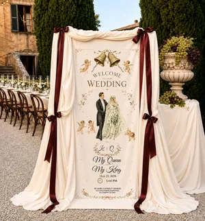 Personalized Wedding Royal Vintage Banner