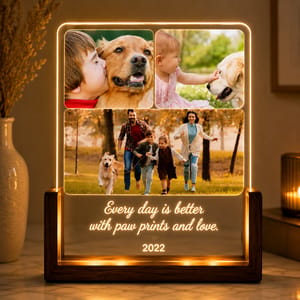 Personalized Memory Photo Lamp – Custom Acrylic LED Frame with Your Images