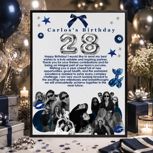 Personalized Professional Birthday Tribute Poster