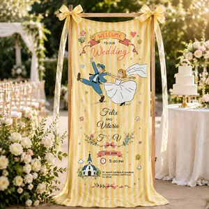 Personalized Wedding Whimsical Dancing Banner