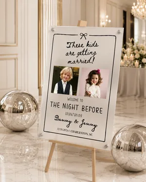 These Kids Are Getting Married Sign, Custom Wedding Welcome Board