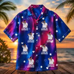 Personalized Tropical Hawaiian Shirt - Upload Multiple Photos