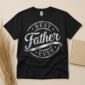"Best Dad Ever" Shirt - Personalized Typography Design