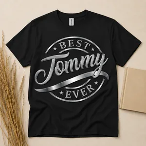 "Best Dad Ever" Shirt - Personalized Typography Design