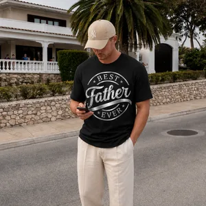 "Best Dad Ever" Shirt - Personalized Typography Design