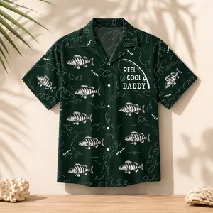 Personalized Fishing Hawaiian Shirt, Upload Your Photo And Custom Name.