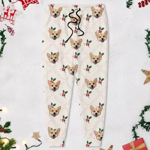 Custom Photo Dog Cat For Men And Women Christmas Sweatpants