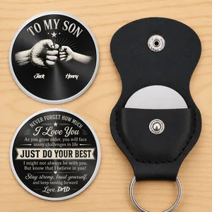 Custom Pocket Hug - Personalized Father's Day Gifts For Son - My Son My Pride