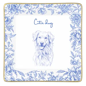 Custom Photo Pencil Sketch Pet Photo - Personalized Ring Dish