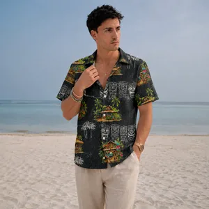 Tropical Island Aloha Shirt - Custom Face Dad Hawaiian Shirt, Upload Dad's Photo