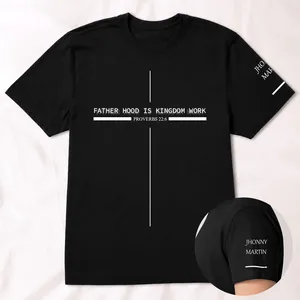 Fatherhood Is Kingdom Work - Personalized Shirt