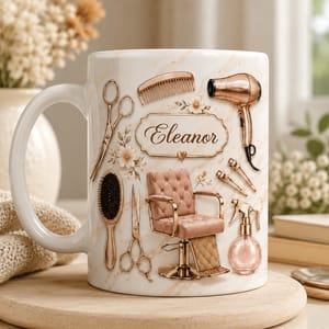 Master of Style, Personalized Coffee Mug, Gift for Hairstylist Lovers 11 OZ