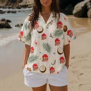 Coconut Club Hawaiian Shirt – Personalized Face Photo Tropical Aloha Shirt, Custom Family & Friends Island Getaway Outfit