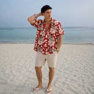 Hibiscus Print Hawaiian Shirt - Custom Portrait Tropical Shirt