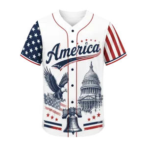 250 Years We The People Baseball Jersey, USA 1776-2026 Patriotic Anniversary Shirt XL